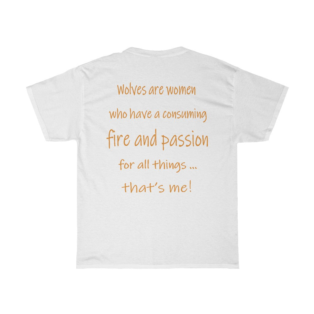 Wolf T-Shirt for a Woman of Fire and Passion (USA)