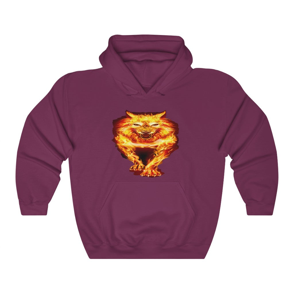 Wolf Hoodie for Woman with Fire and Passion (USA)